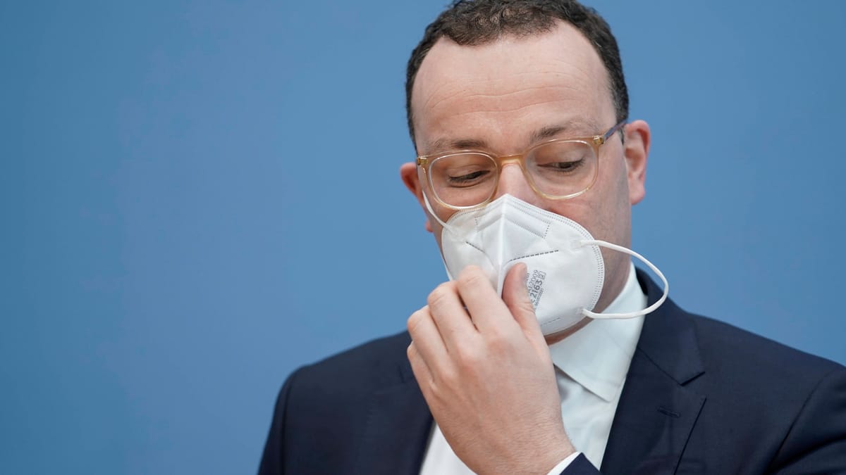Jens Spahn bei einer Pressekonferenz zur Corona-Lage